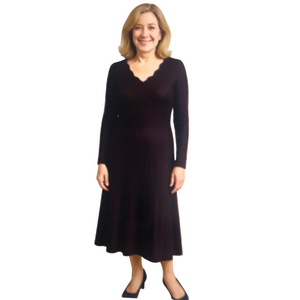 NWT Nanette Lepore Burgundy Sweater Dress Large